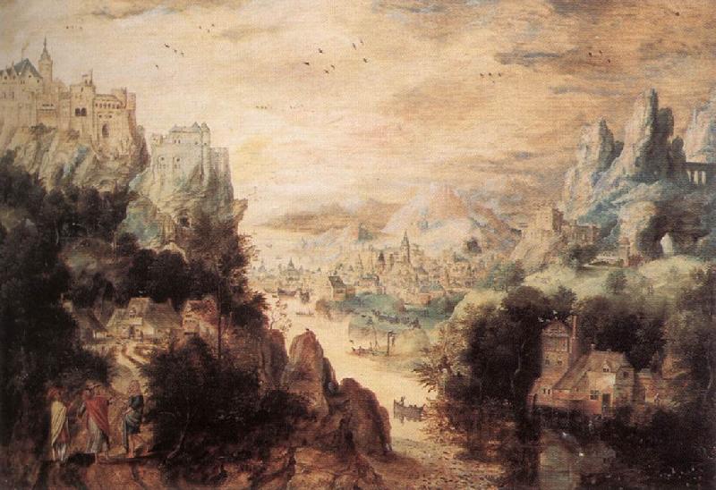 BLES, Herri met de Landscape with Christ and the Men of Emmaus fdg China oil painting art
